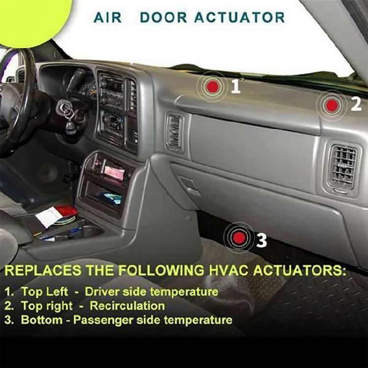 HVAC Heater Blend Door Actuator for 1500 2500 3500 89018365, 604-106, 52402588