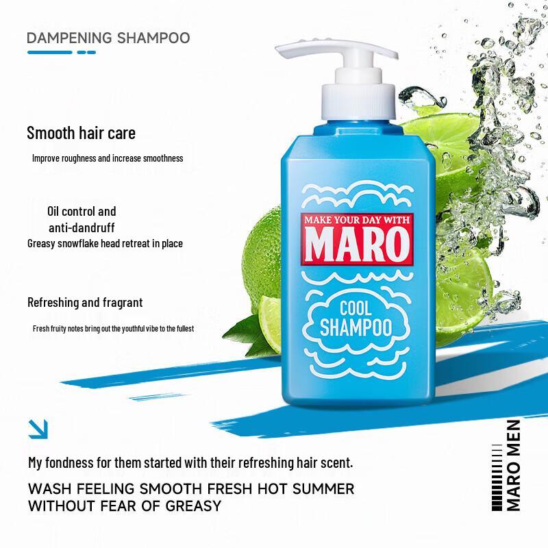 MARO Men's Anti-Dandruff Shampoo, Refreshing Lime