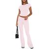 Womens Casual Suit With Polyester Spandex For Summer Comfortable Lounge Wear