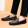 Mode Neue Business Lederschuhe Leder Slipper Herrenschuhe Metall Schnalle Luxusmarke Mokassin Bequem und Leicht Fahrschuhe