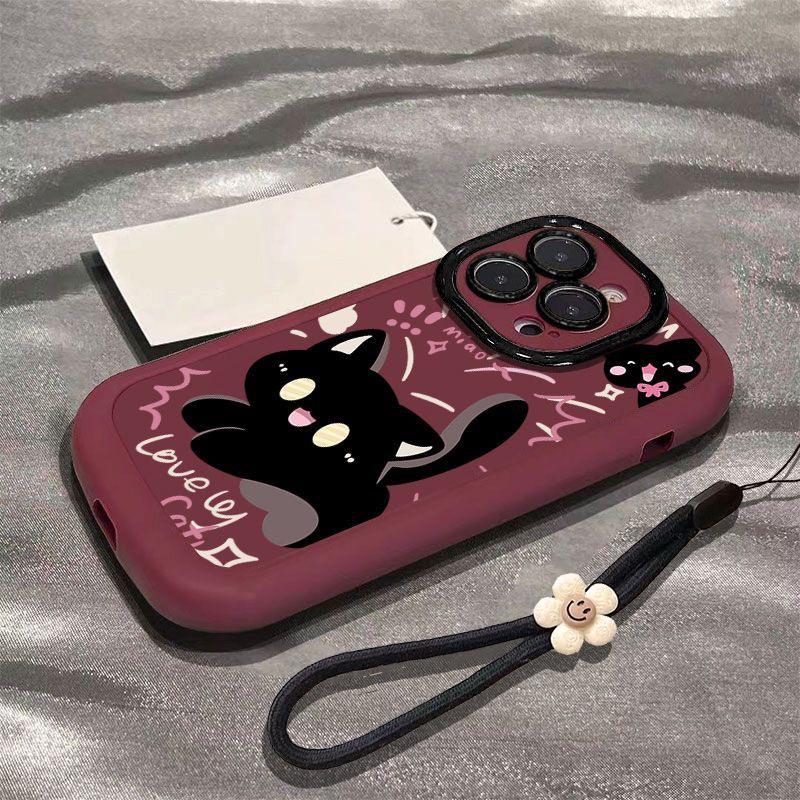 Applicable To Iphone11promax Mobile Phone Case Silicone Puff Case 11 Huawei 11 All-inclusive Ins Wind Surprise Cat