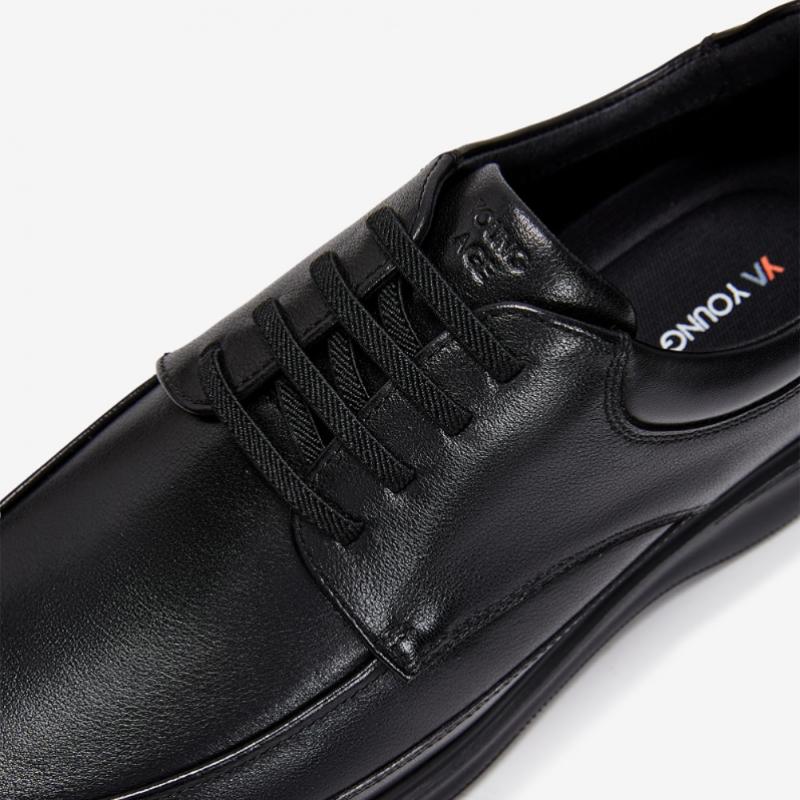 YoUng Age Male Semi Comfort U Tip Derby Shoes Black