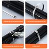 50Pcs 304 Stainless Steel Cable Ties, Self-Locking Anti-Rust Metal Zip Ties for Electrical Wiring Harness, Heavy Duty