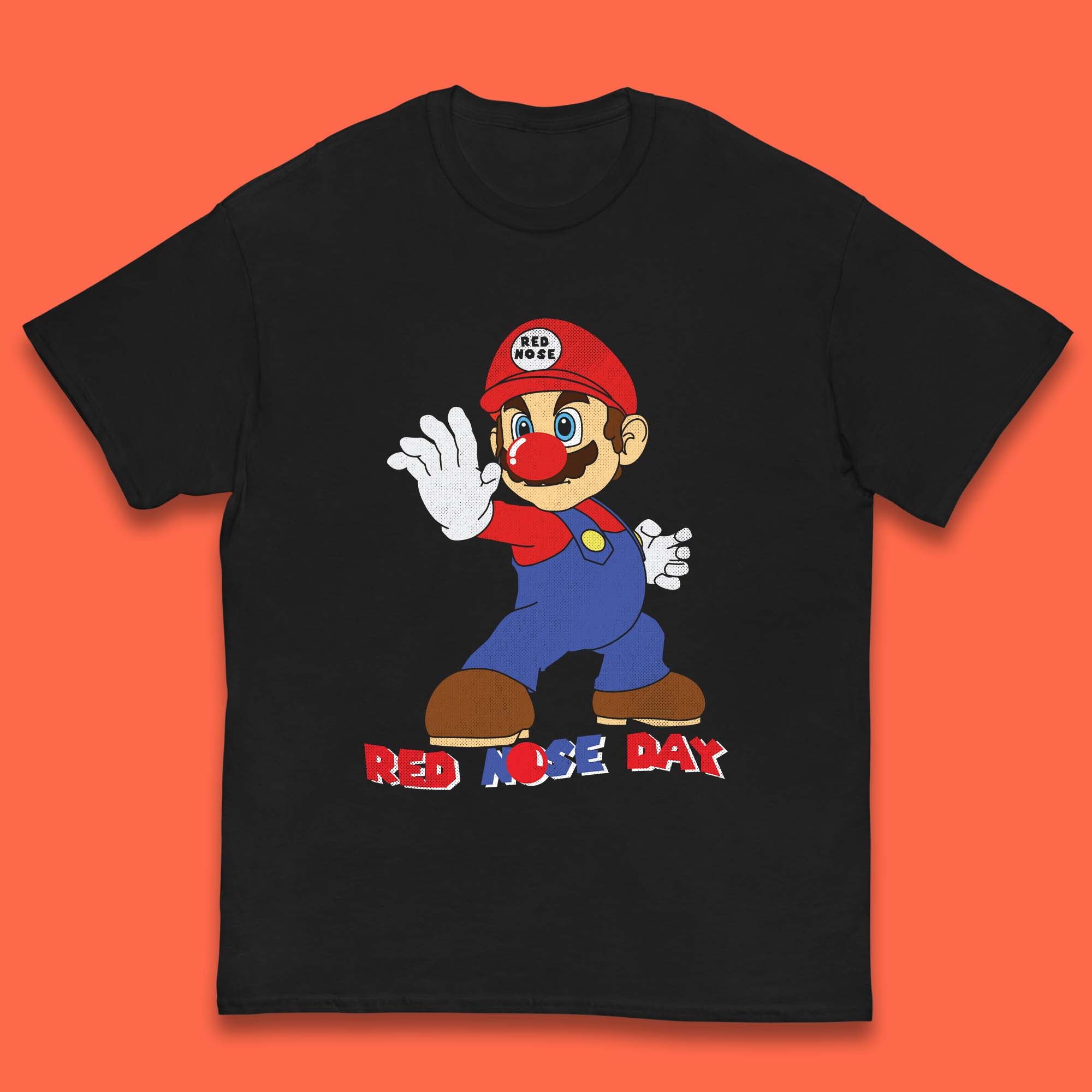 Red Nose Day Super Mario Kids T-Shirt 120