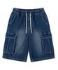 Eonoideu Linen-Like Cargo Bermuda Shorts Lp2Du391_Indigo