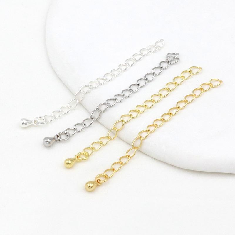 K Bag Gold Color Retention Tail Chain Extension Chain Homemade Bracelet Necklace DIY Handmade Accessories Handmade Jewelry Material D