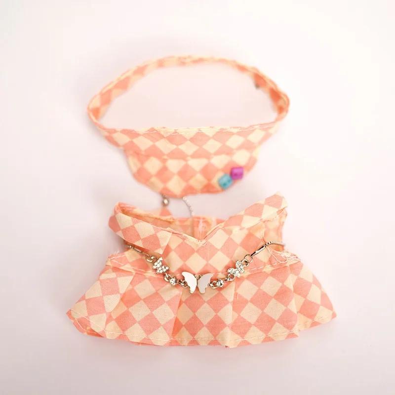 17cm Puppenkleidung Schachbrett Tennis Kleidungsset Baby Anhänger Kleidung Hosenträgerhose Kleidung Ersatz Trend Geschenk