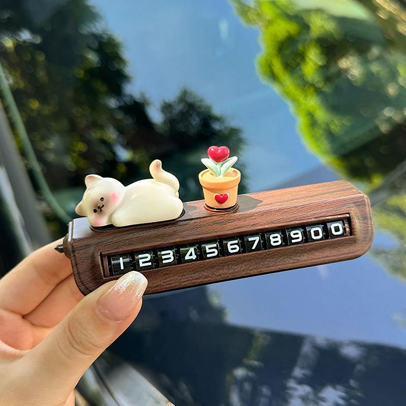 Temporary Parking Permit Car Phone Number Plate Lady Style Free Shipping Automobile Parts And Accessories