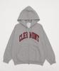 WEGO Graphic Logo Double Zip Size Heather Gray Men's Hoodie, Sweatshirt, Fall/Winter Outerwear, School/Streetwear, Gift, Small,