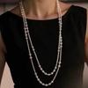 Imitation Pearl Multi-Layered Women'S Necklace Exaggerated  High Street Club Party Banquet Necklace For Women Jewelry