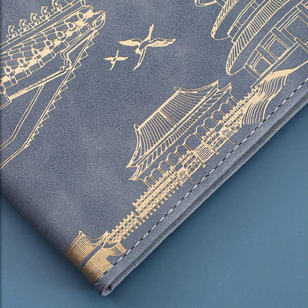 Enclosed Buckle Journal Notebook Chinese Style Planner Notebook Trendy A5 Notebook  Office