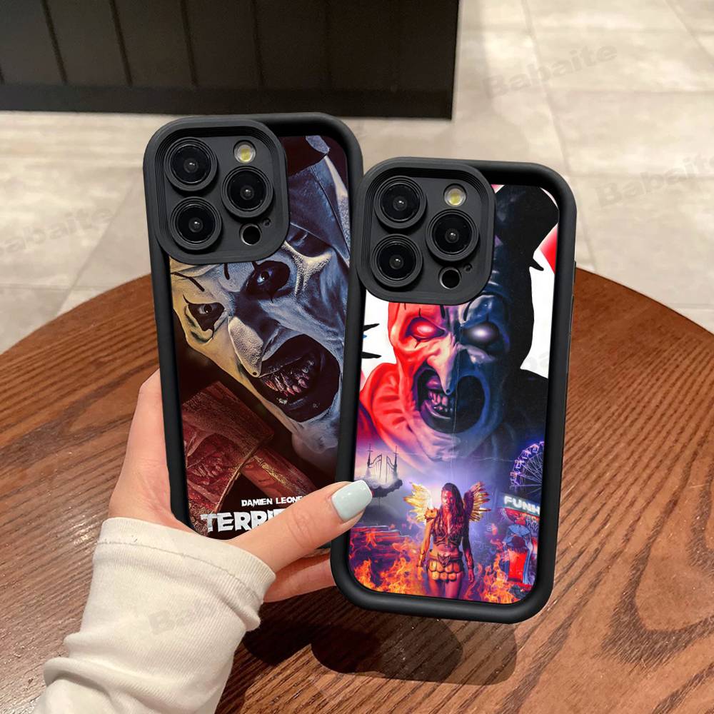 Horrorfilm Terrifier Siliconen Telefoonhoesje Voor IPhone 17 Pro Max 16 15 14 13 12 11 Plus 17 Air