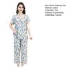 Women's Cotton Pajamas Set Short Sleeve Top Long Pants Casual Two-Piece Sleepwear Set Summer Plus Size Thin Loungewear for Elderly Mom