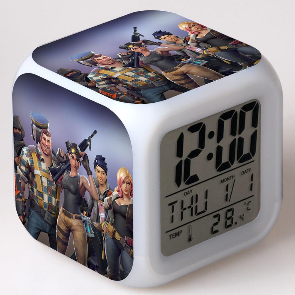 Colorful Multi-function Digital Alarm Clock With Led Display And Thermometer