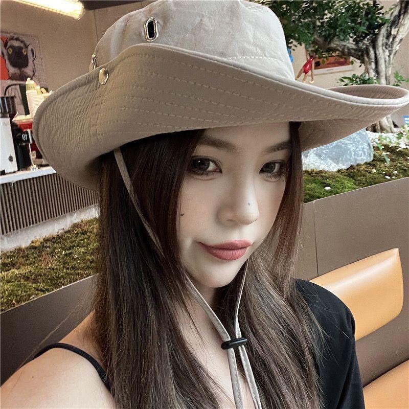 

Classic Cotton Widebrim Sun Hat For Camping And Trekking Adventure Seekers Card Color