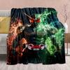 Kamen Rider Anime Flannel Blanket – Soft, Warm, Perfect for Sofas, Bedding, Camping, Travel, Office, and Home Decor – QJY