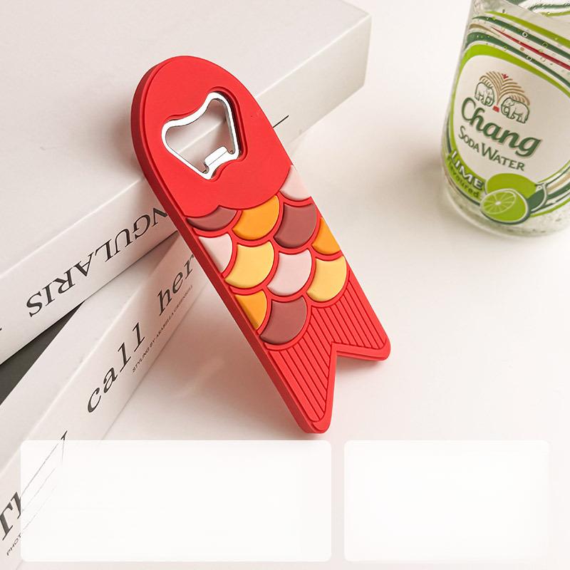 Kreativní domácí otvírák na láhve ve stylu čínských symbolů štěstí, lze přilepit na lednici pro snadné skladování, perfektní jako kreativní dárek