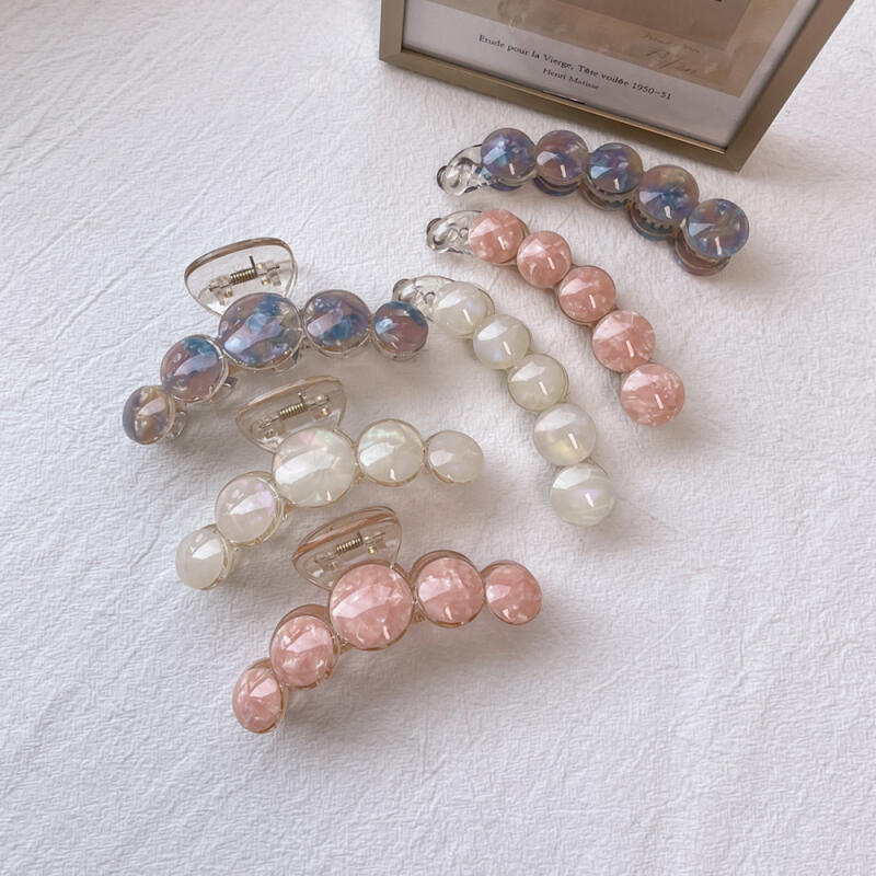 Cellulose Clear Hair Clip Banana Pin Hairpin