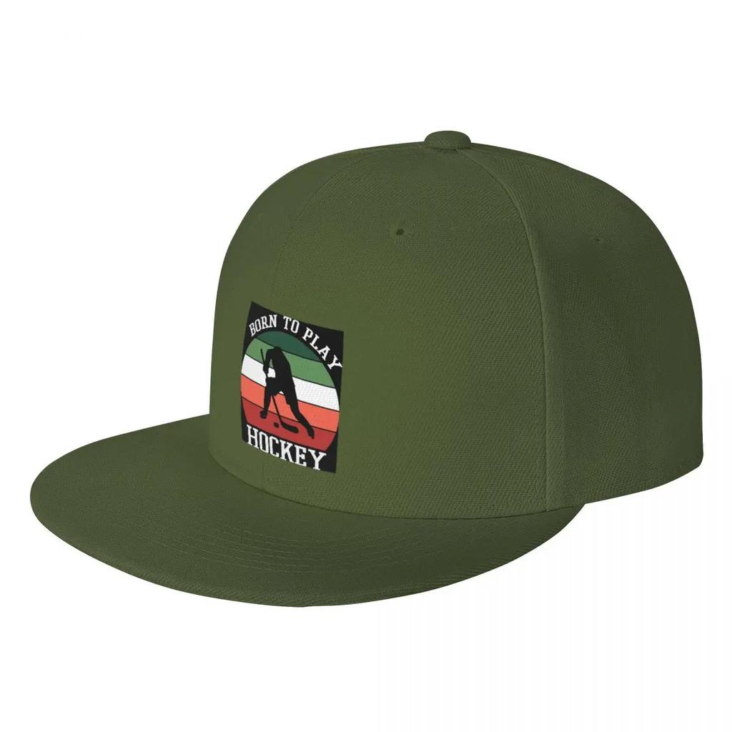 Born To Play Hockey Cap Fashion Casual Baseball Caps Adjustable Hat Hip Hop Summer Unisex Baseball Hats