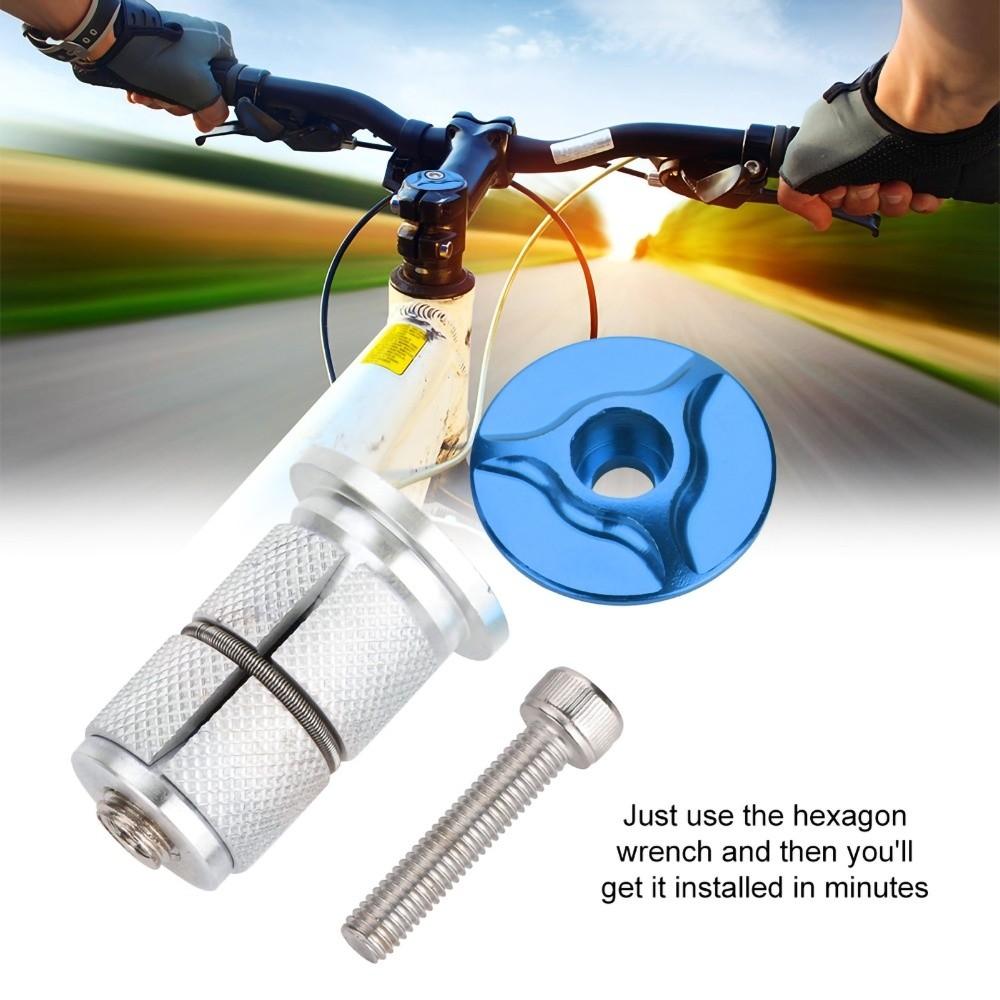 Aluminum Alloy Bike Stem Headset Lightweight Multiple Colors Available Headset Top Cap for 1 inch /1.25 inch forks