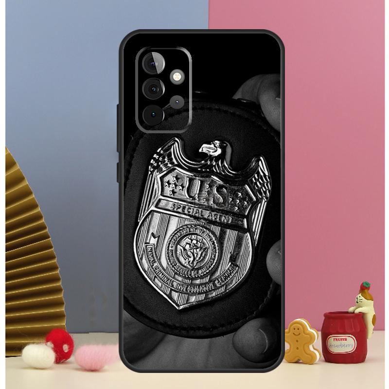 Police Symbol Case For Samsung Galaxy A56 A16 A26 A36 A13 A33 A53 A17 A54 A34 A14 A15 A35 A55 A52 A12 A32
