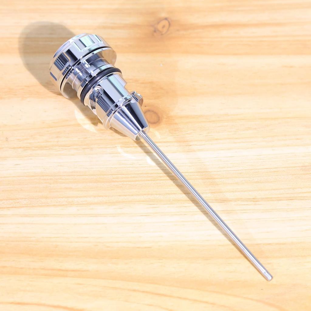 Oil Temperature Dipstick Compatible for Harley 2018-2024 Softail Slim Low Rider FXLR Breakout Fat Boy Street Bob (Chrome)