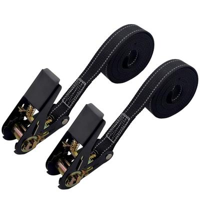 Ratchet Straps Tie Down Heavy Duty Adjustable Car Tie Down Reinforced Adjustable Axle Straps 1760lb Max Break Strength