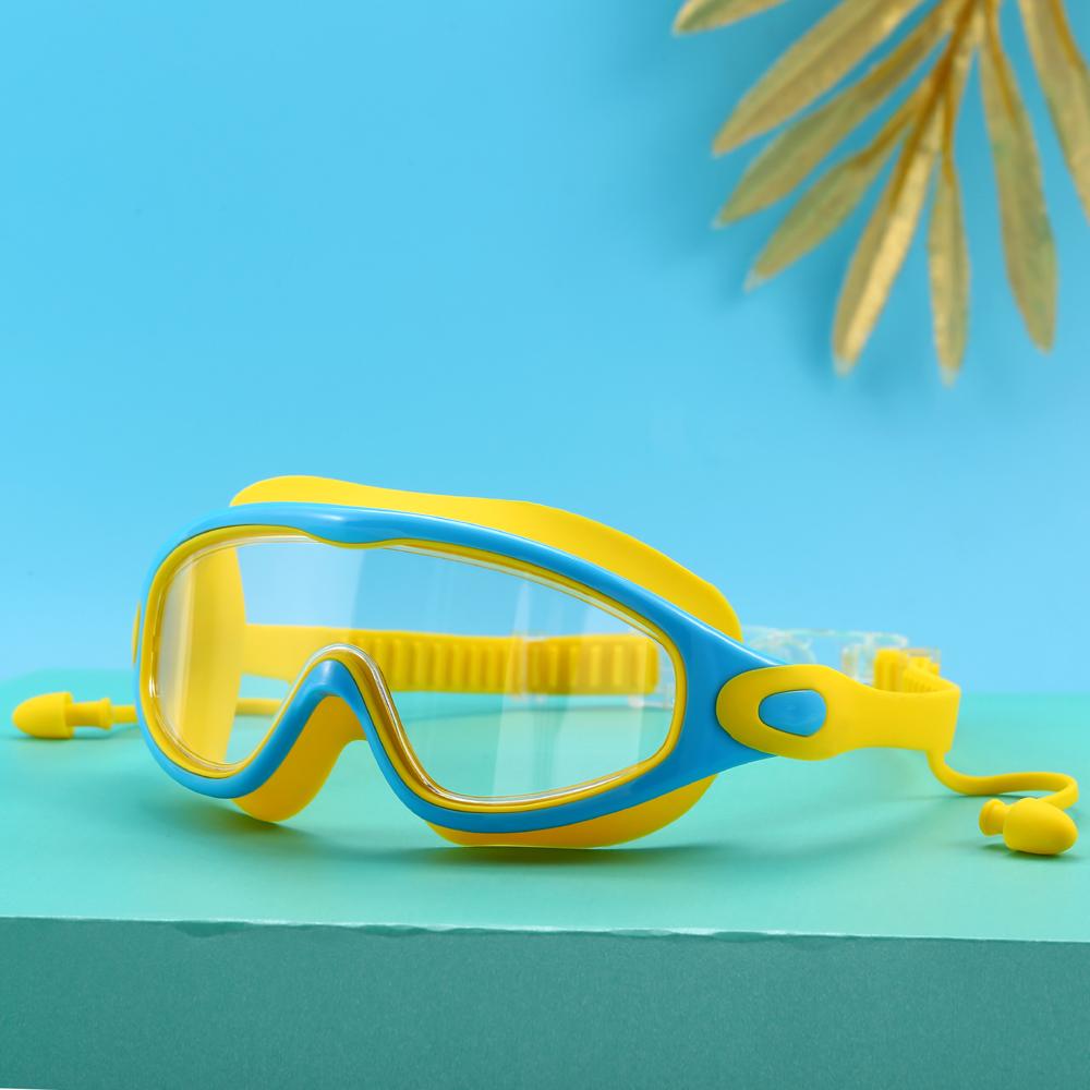 Children's swimming goggles high-definition waterproof fog large-frame diving goggles big boys and girls swimming goggles prof