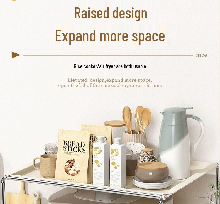 New Split Stainless Steel Multifunctional Kitchen Microwave and Electric Oven Countertop Storage Rack