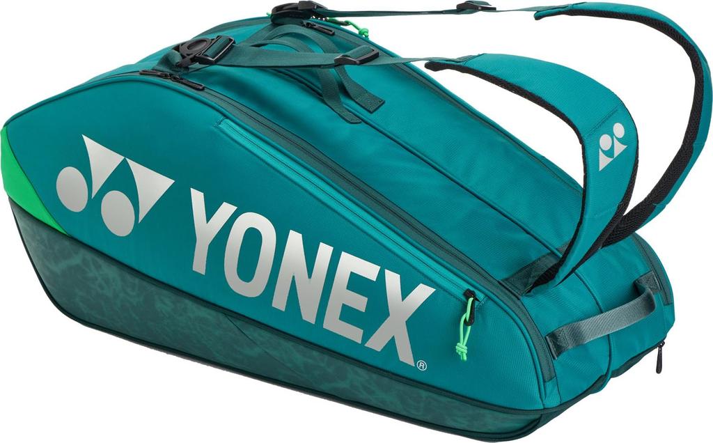 YONEX Tennis Racket Racket Bag Holds 6 Tennis Dark Green Bag, 6, Rackets, BAG2402R,