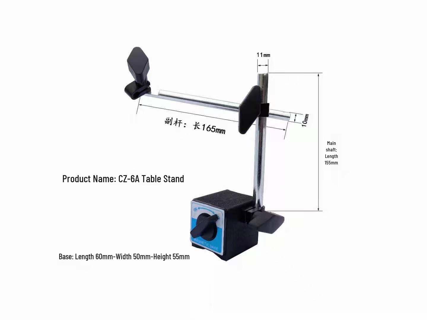 Universal Magnetic Base Dial Indicator Holder with Lever Bracket and Magnet Switch