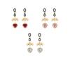 portableAdjustable Small Bell Nipple Stimulator 1 Pair Heart Gem Nipple Clamps Lightweight for Couple Intimate Use