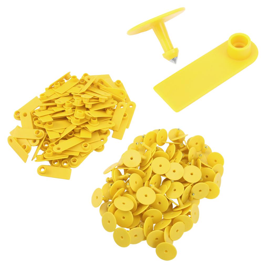 100pcs Animal Blank Ear Tags Goat Sheep Pig Livestock TPU Ear Tags for Farm Animals