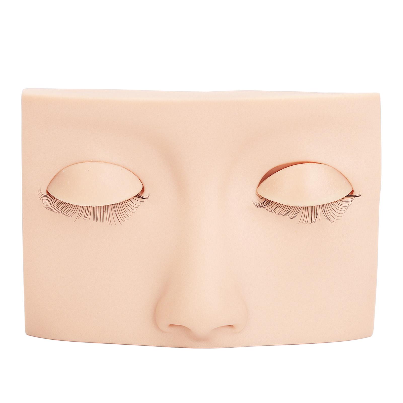 

Ресницы Практика Манекен Лицо Силиконовая Голова Манекена Ресницы с Двойными Слоями Замененных Век розовый