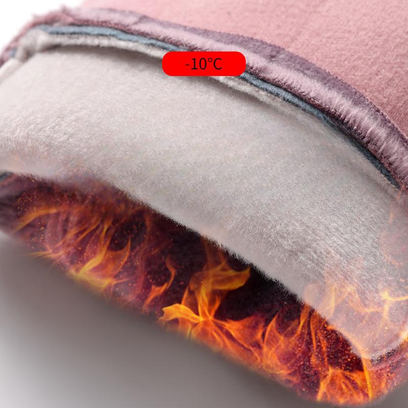 Self-heating Touch Screen for Warmth In Autumn and Winter Fleece Outdoor Cycling Cold Resistant and Windproof Gloves for Autumn and Winter