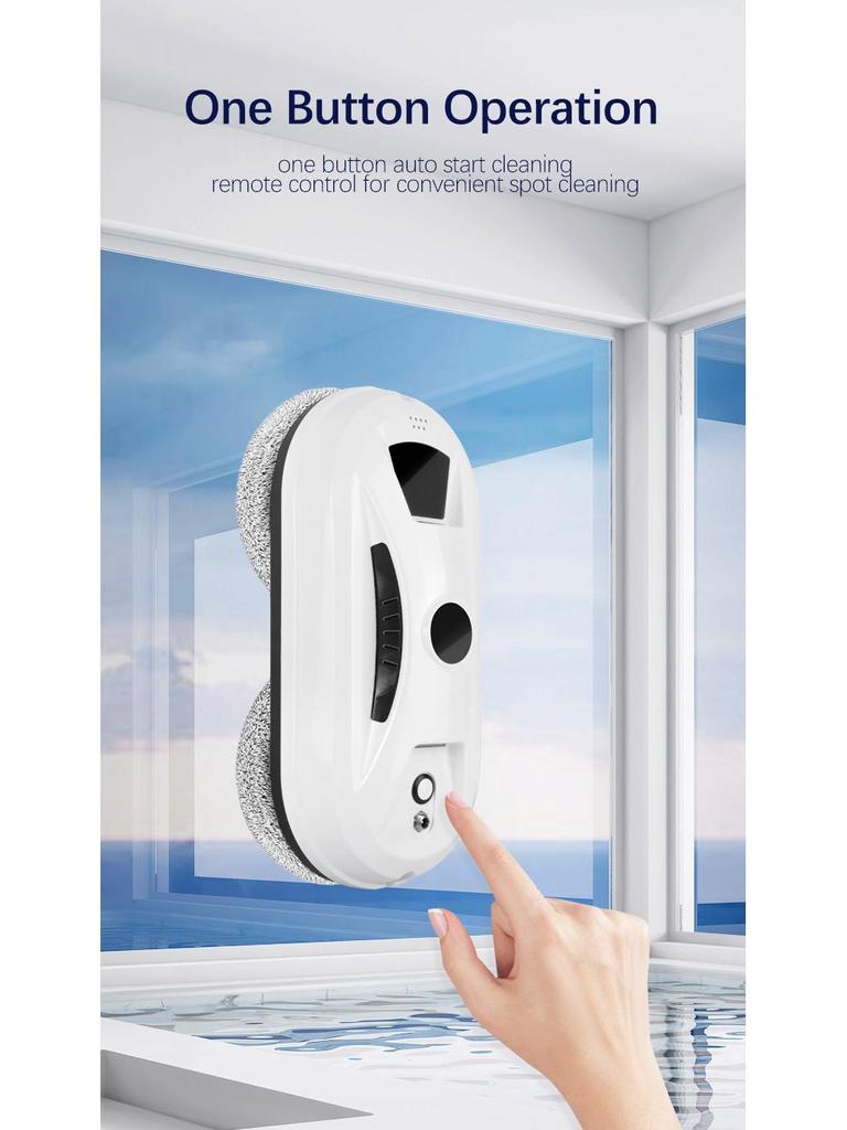 Electric Intelligent Window Cleaning Robot for Glass Surfaces