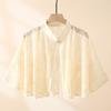 New Solid Color Rose Jacquard Polyester Shawls Women Ladies Casual Sun Protection Scarf Summer Floral Poncho