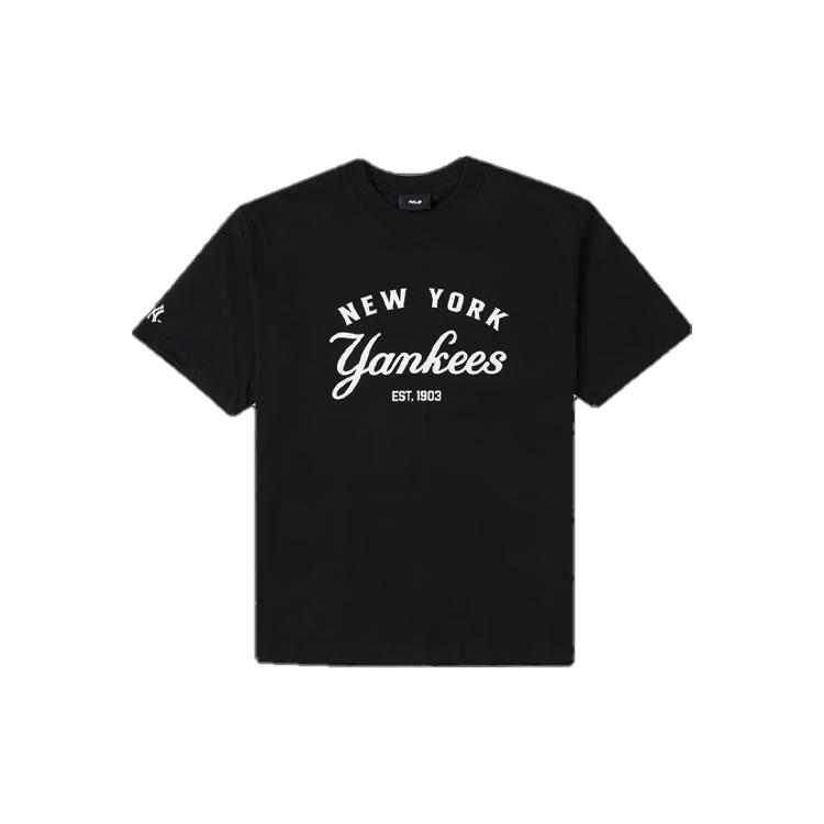 MLB T Shirts Unisex Black Crew Neck Moderate Straight Fit 3ATSB4033-50BKS S