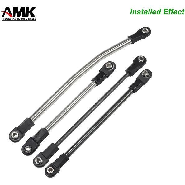 AMK SCX10 M4 RC Link Rod Ends 4mm Tie Rods Joints with 7mm Pivot Ball 1/8 1/10 Crawler Universal Building Kit for TRX6 D90 TF2 CC01 Gen7 Gen8 TRX4