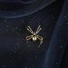 European-American Simple Spider Brooch: Stylish Insect Corsage Lapel Pin Accessory