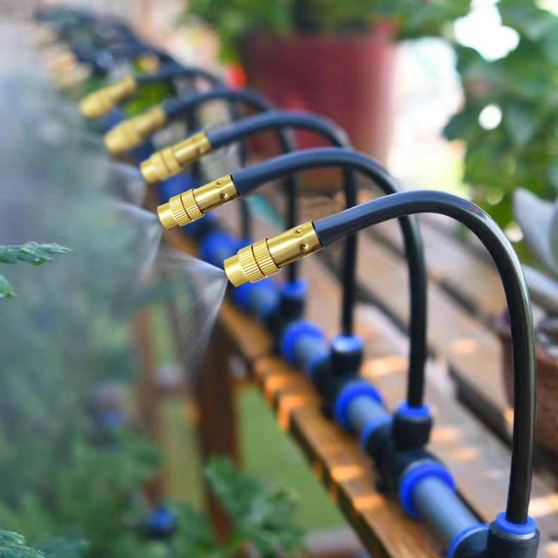 Drip Irrigation System Automatic Watering Kits Irrigation Pipe Drip Watering for Plant Flower Curved Universal Watering Device