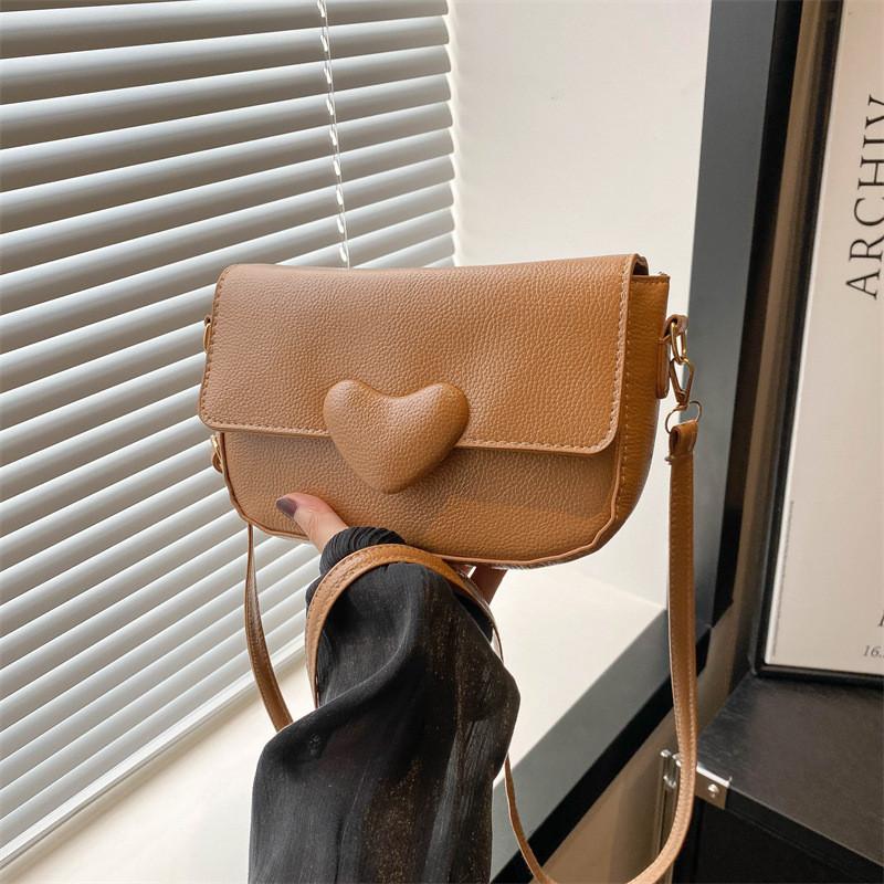 Elegant Stylish Small Shoulder Bag For Women In Black White Pink Khaki With Soft Pu Material