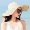 Summer Women Big Brim Straw Bow Hat Sun Fashion Wide Brim Floppy Panama Cap Outdoor Foldable Uv Protect Travel Femme Beach Hats