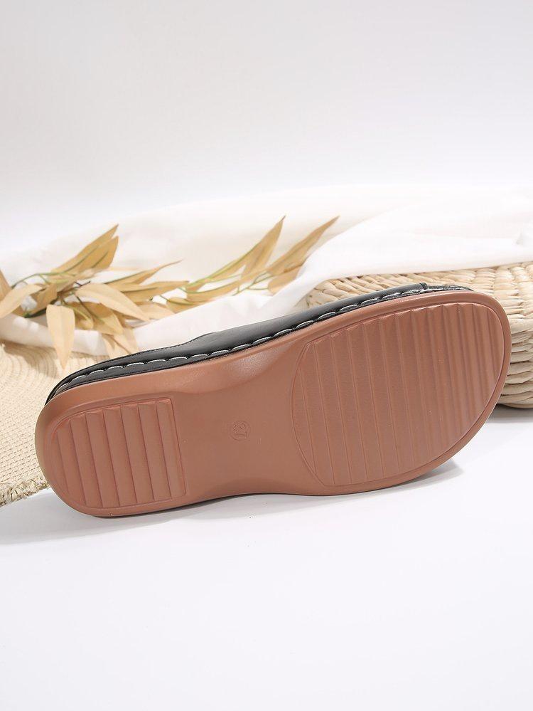 2026 Women's Summer Thong Flip-Flops – Soft Sole, Non-Slip Wedge, Single Strap, Casual Beach Slides.