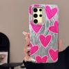 Case For Samsung Galaxy A56 S24 S25 Plus Ultra A15 A25 A55 A35 A16 A26 A36 5G Phone Cover Graffiti New Pink Love Patterns Bumper