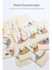 Montessori Colorful Stacking Rings - Interactive 3D Puzzle & Brain Training Wooden Toy for Kids