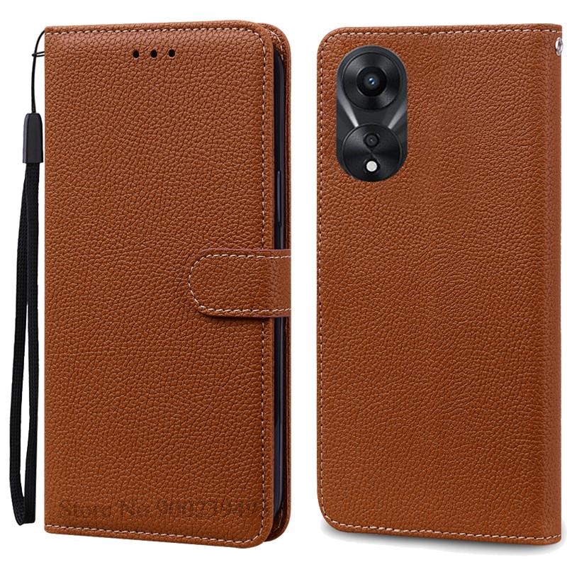 For OPPO A78 5G Case Soft Silicone Leather Wallet Case For OPPO A58 5G A 78 Phone Case For OPPO A78 5G Cover Coque Fundas Etui