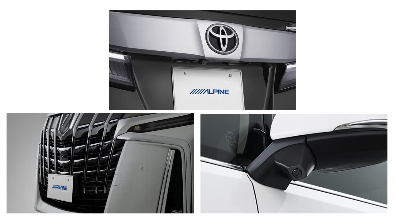 

Alpine Alphard 30 series exclusive 3 camera package grill camera (ALPINE) (2018/1~2019/12) (front mounting/side/rear black/interface box) PKG-SF25-AL