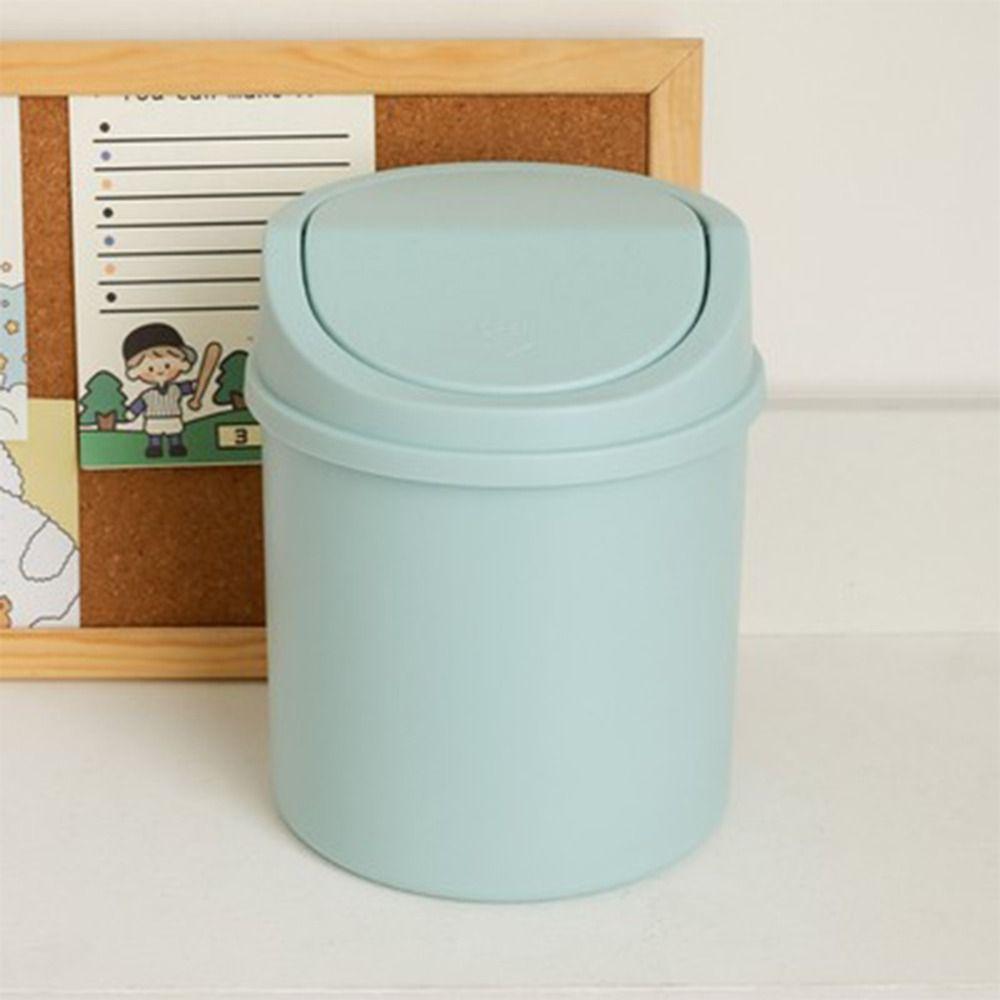 with Shake Cove Mini Trash Can Saves Space Storage Bucket Fashion Sundries Barrel  for Home Office