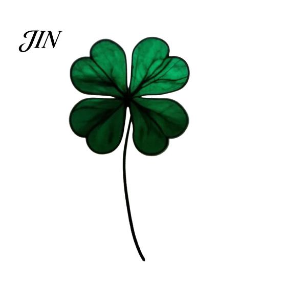 Lightweight Outdoor Decor Acrylic Leaf Hanging Pendant, Waterproof Sunproof Window Hanging, Decorative Four-leaf Clover Pendant Ornament with Colorful